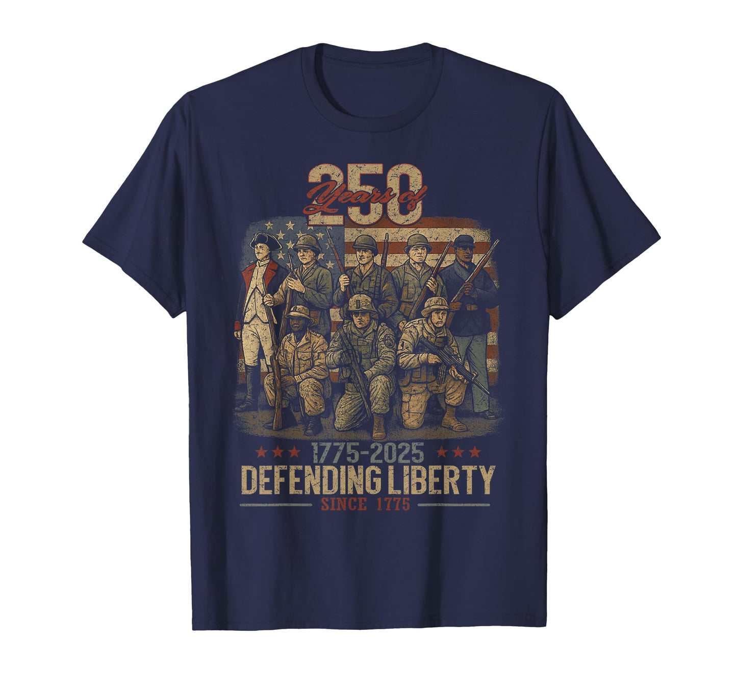 Patriotic USA Army Us Military Parade 250th anniversary 2025 T-Shirt