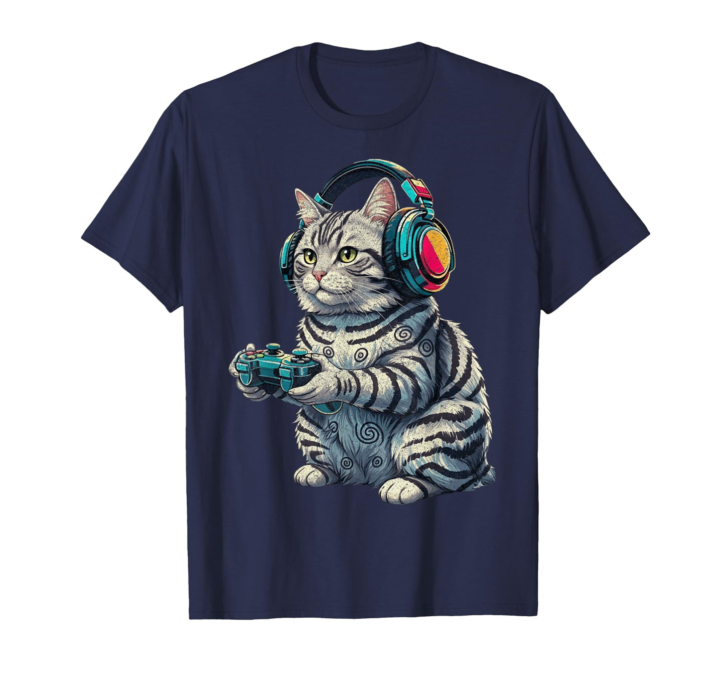 Funny Cat Video Games for Gamer T-Shirt
