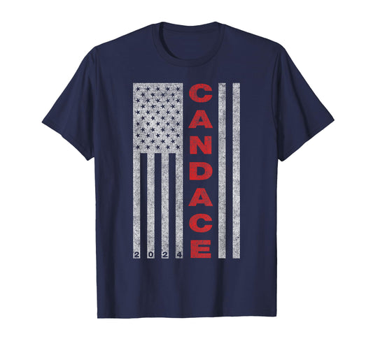 Elect Candace Owens for President 2024 - Republican USA Flag Women Kids Men T-Shirt