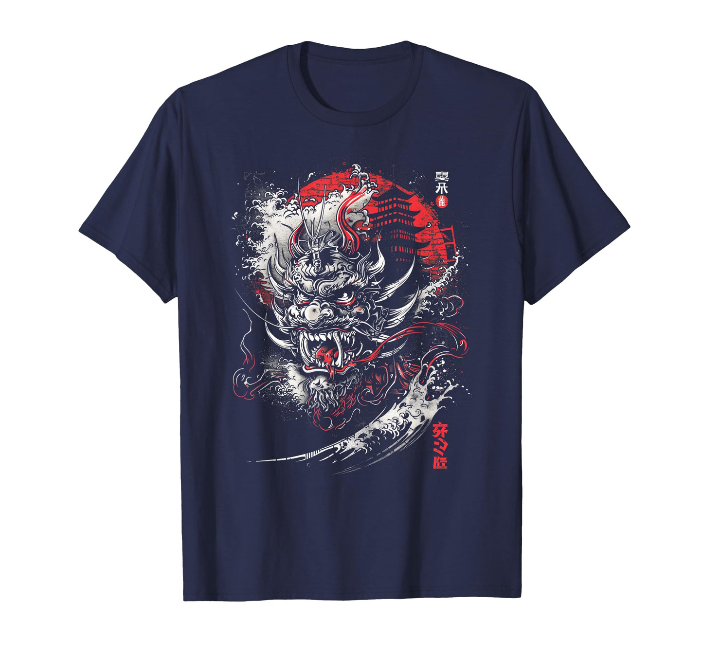 Anime Goth Japanese Oni Demon Dragon Asian Mythology Art T-Shirt