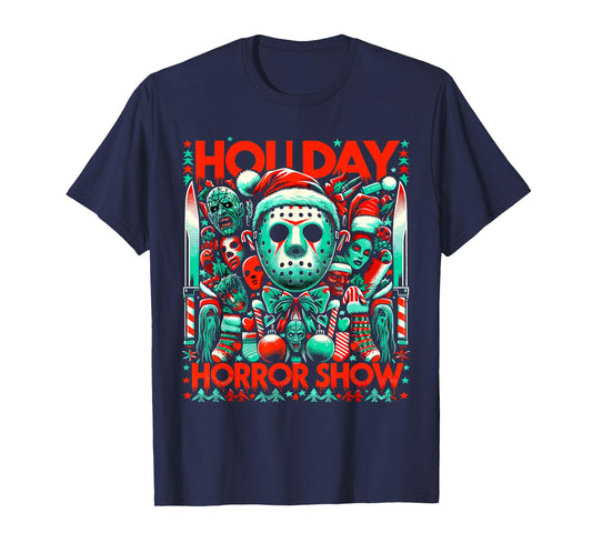 Holiday Horror Show - Slasher and Christmas Fusion T-Shirt