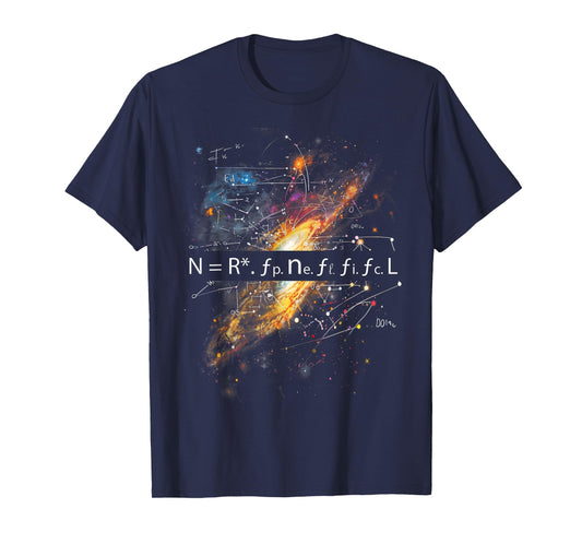 Drake Equation Estimation of Alien Civilizations T-Shirt