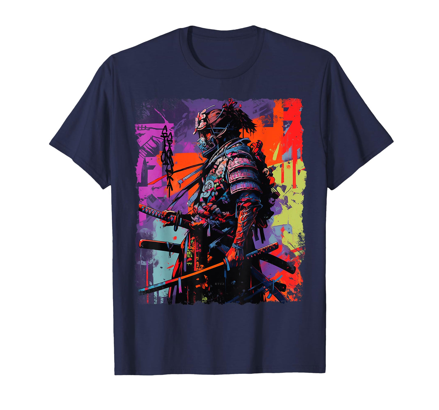 Hip Hop Y2K Vintage Hipster Edgy Urban Streetwear Samurai T-Shirt