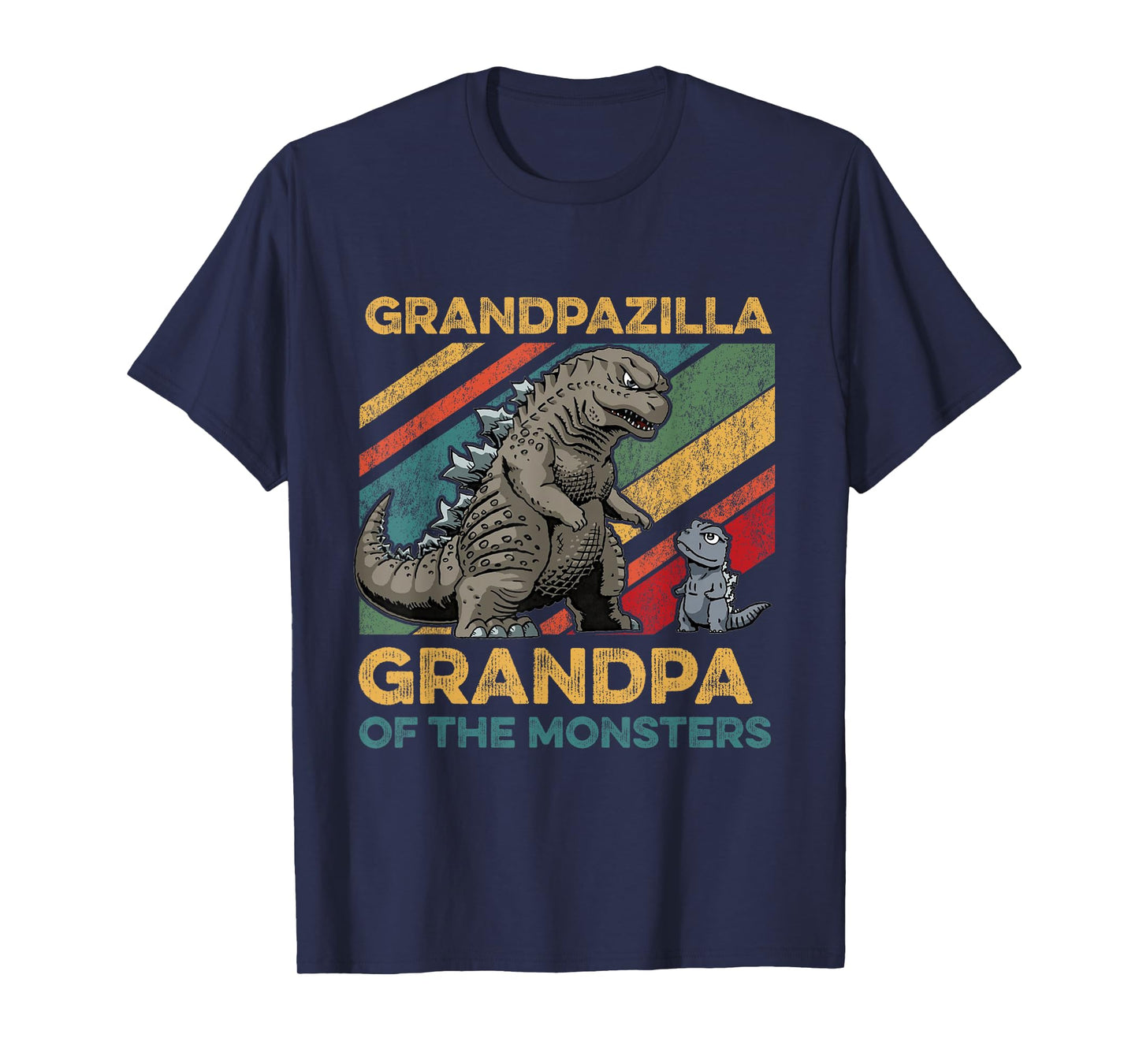 Grandpazilla Grandpa Of Monsters Halloween Christmas Family T-Shirt