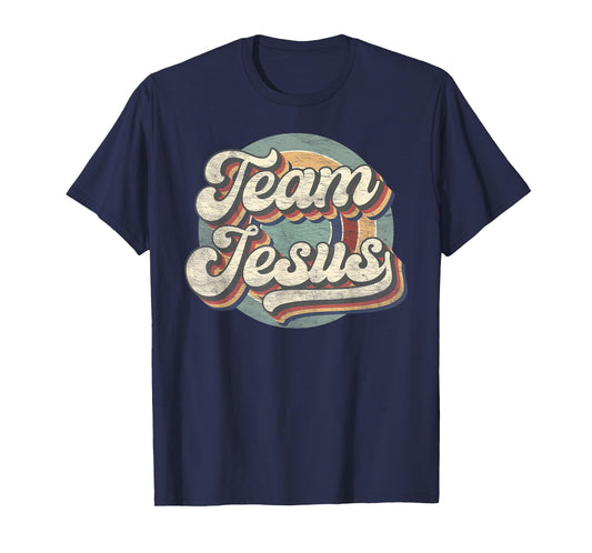Retro Team Jesus Christian Bible Religious Mens Womens T-Shirt