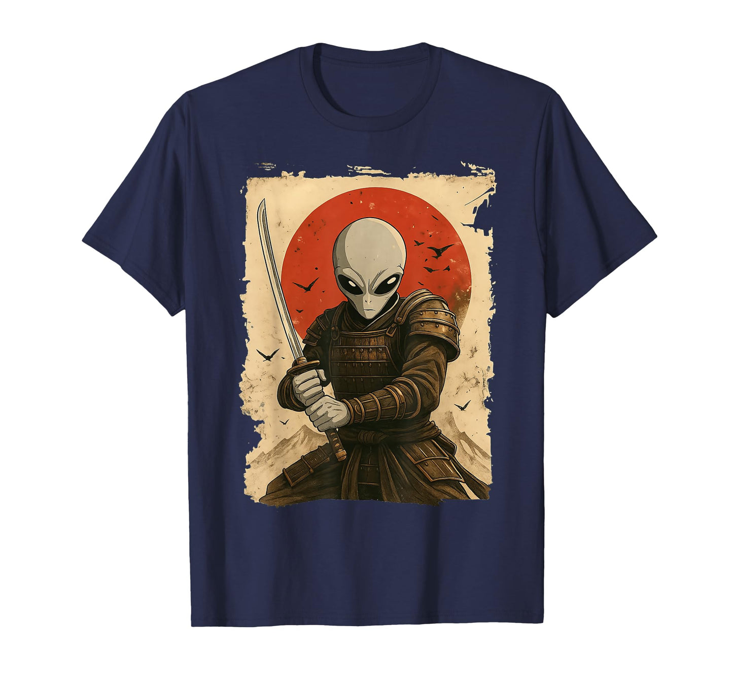 Alien Samurai Japanese Sword T-Shirt