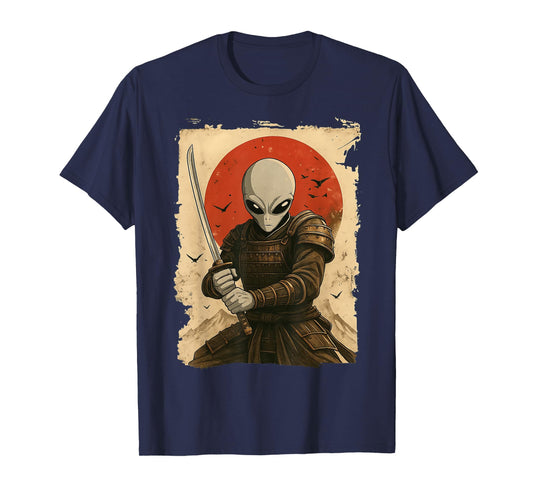 Alien Samurai Japanese Sword T-Shirt