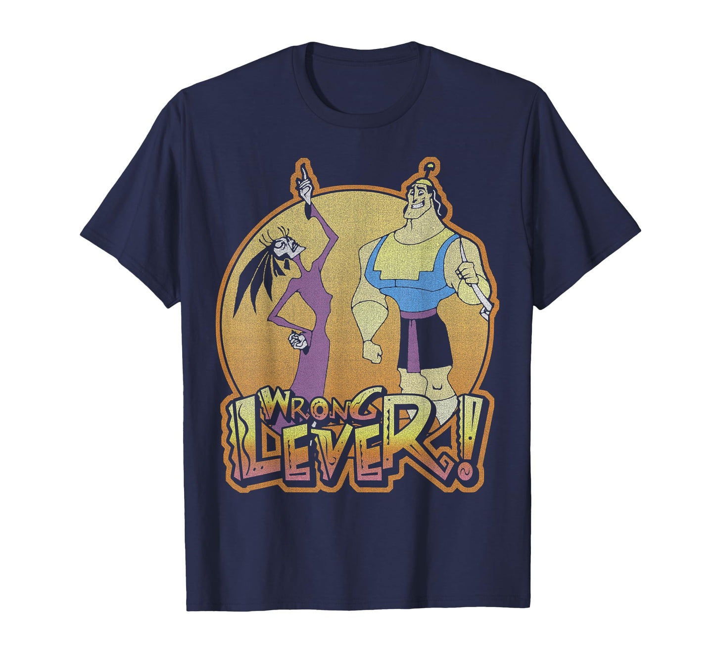 Disney Emperors New Groove Kronk and ESMA Wrong Lever T-Shirt