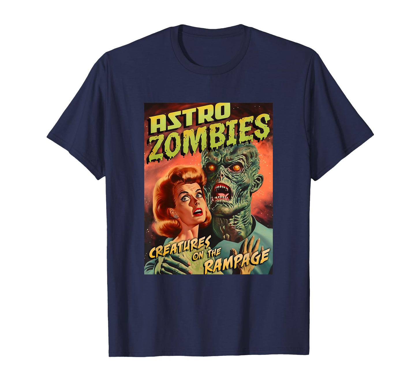 Astro Zombies 1950s Horror Comic Cover T-Shirt