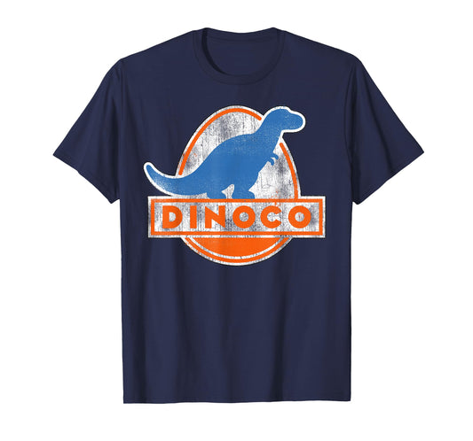 Disney Pixar Cars Iconic Dinoco Vintage Faded Dinosaur Logo T-Shirt