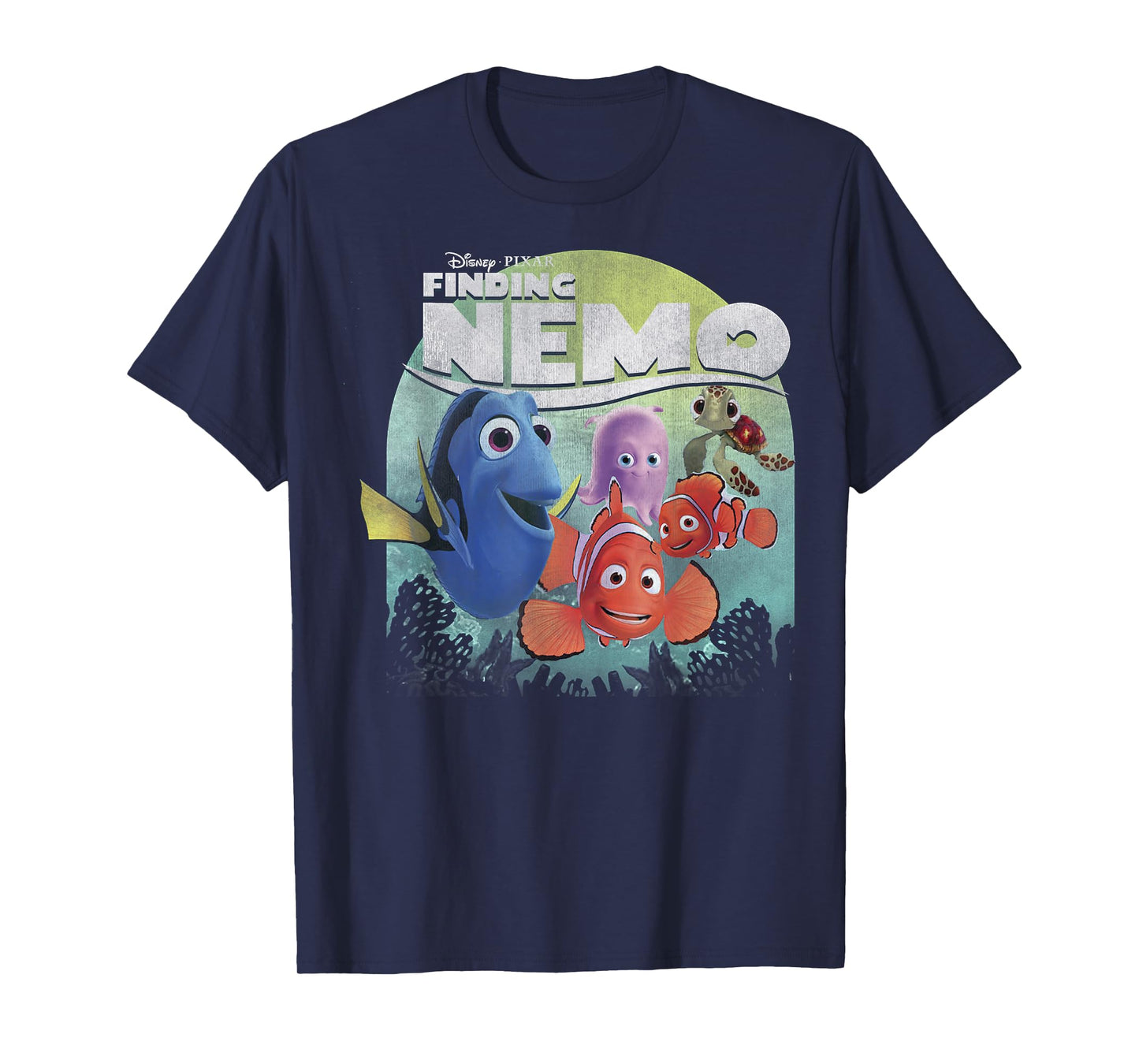 Disney Pixar Finding Nemo Group Shot Poster Graphic T-Shirt T-Shirt Small