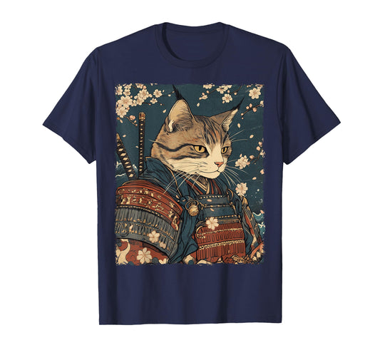 Funny Graphic Cat Japanese Anime T-Shirt