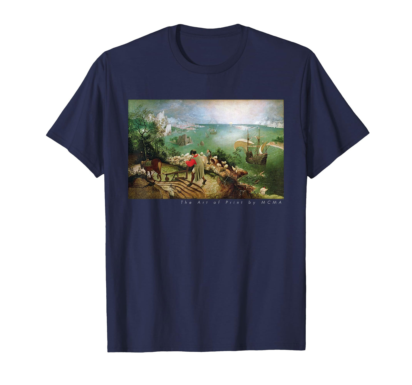 Landscape with the Fall of Icarus, Fine Art Print Graphic T-Shirt