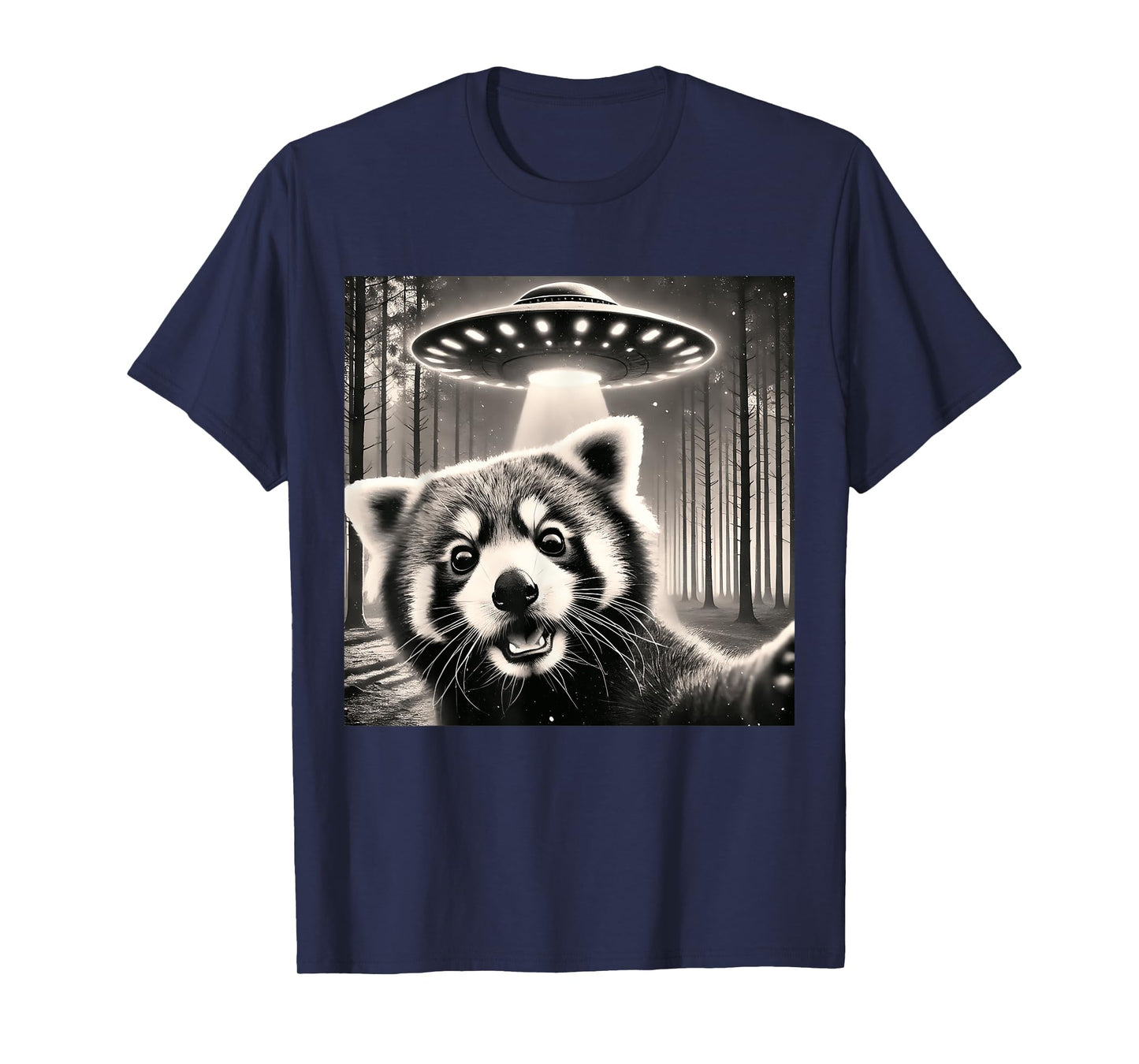 Funny Red Panda Selfie UFOs T-Shirt