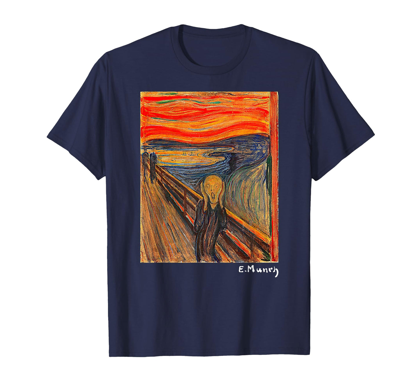 Famous Art The Scream by Munch Artist Painting T-Shirt