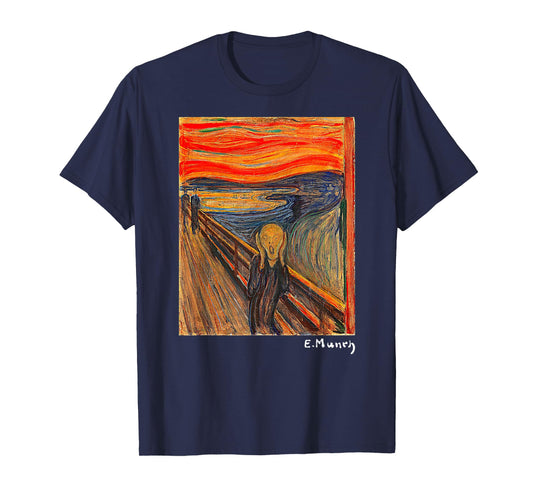 Famous Art The Scream by Munch Artist Painting T-Shirt
