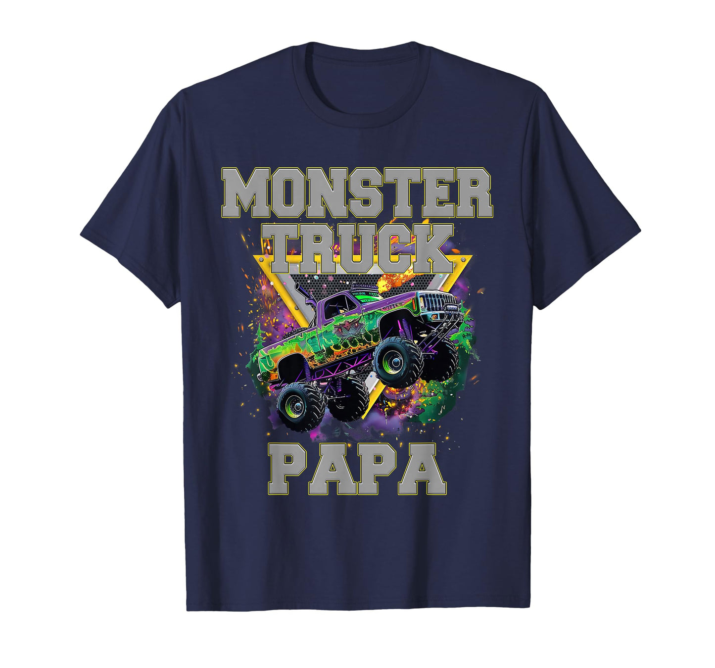Monster Truck Papa Monster Truck Are My Jam Truck Lovers T-Shirt
