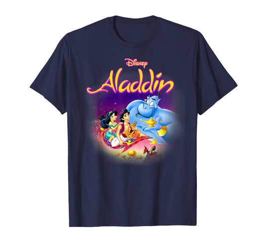 Disney Aladdin Faded Classic Movie Poster T-Shirt