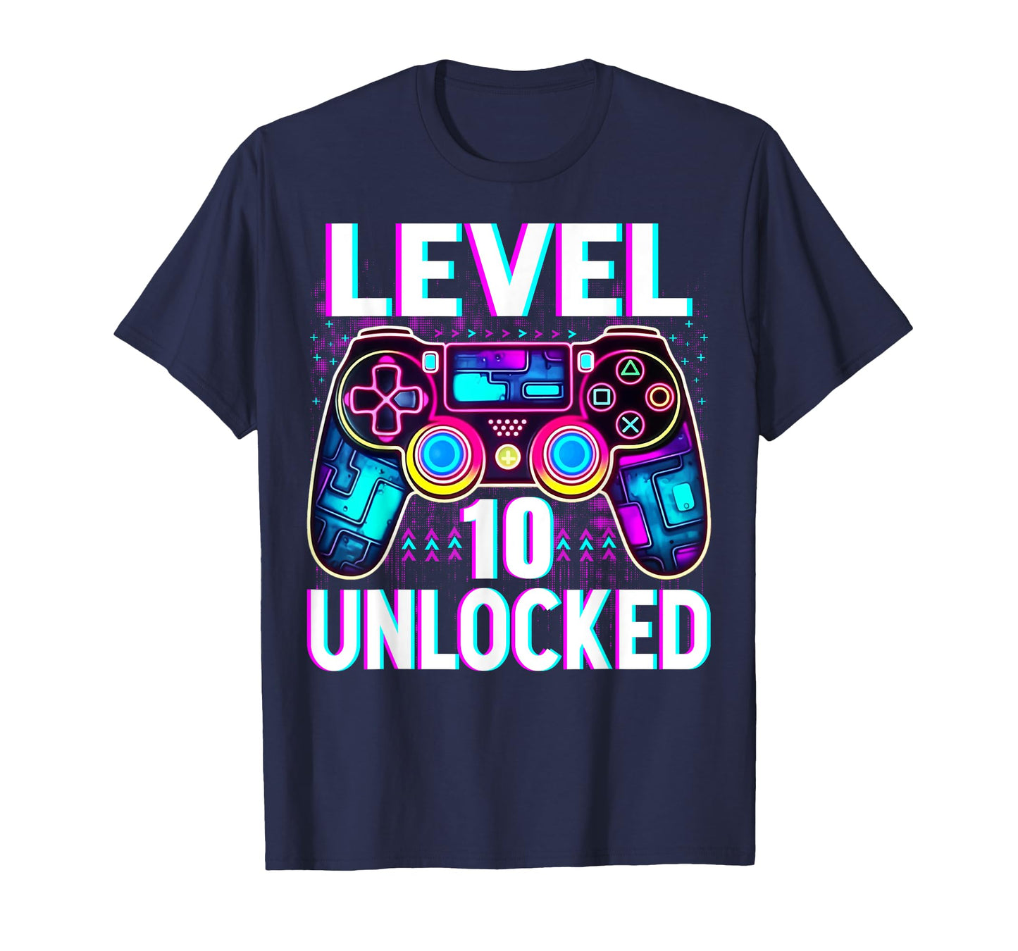Level 10 Unlocked Shirt Funny Video Gamer Geek 10th Birthday T-Shirt