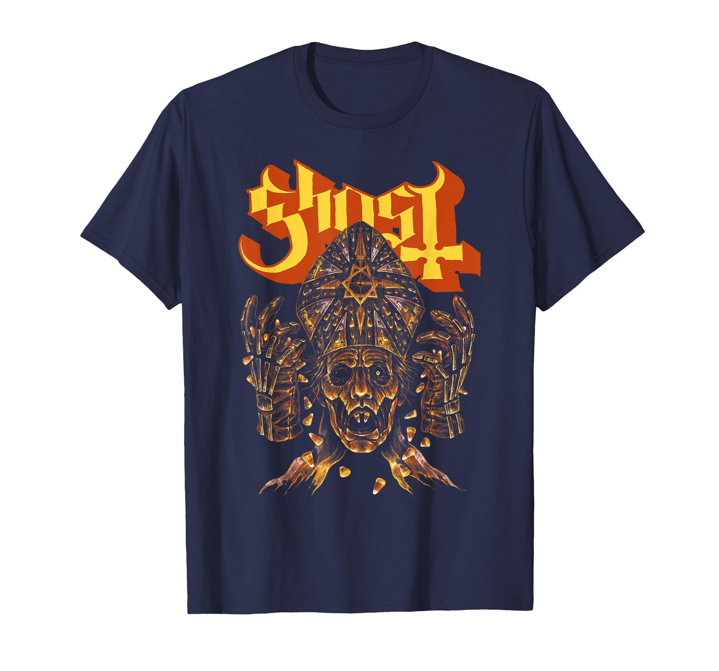 Ghost – Candy Corn Papa 4 Halloween T-Shirt