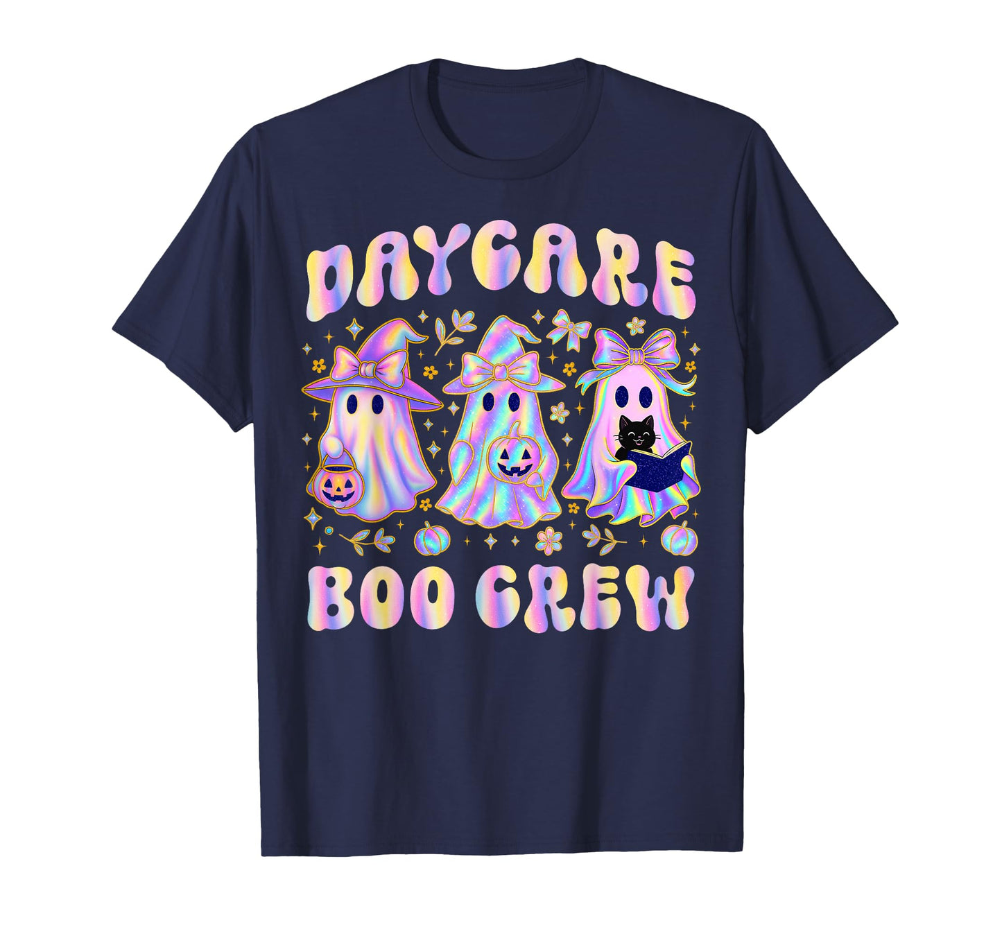 Boo Crew Daycare Teacher Matching Halloween Costume Ghost T-Shirt