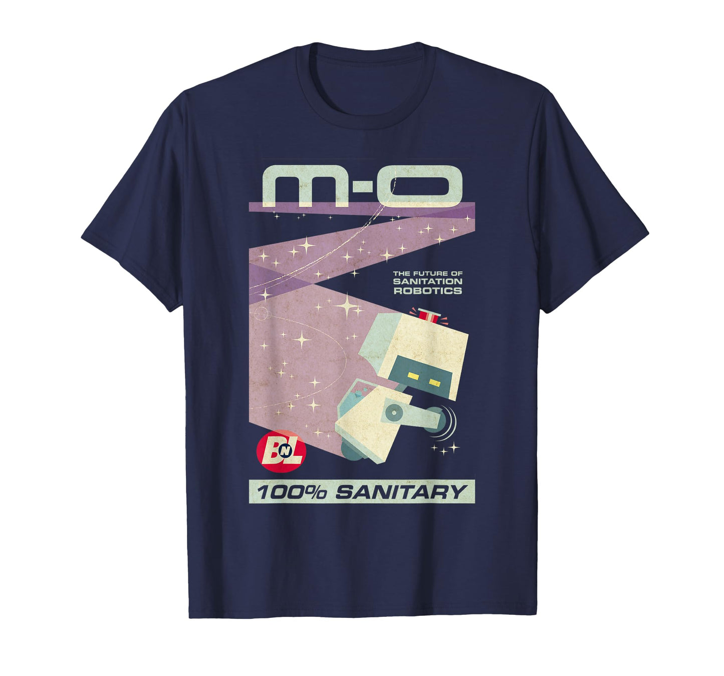 Disney Pixar Wall-E M-O Future of Sanitation Robotics Poster T-Shirt
