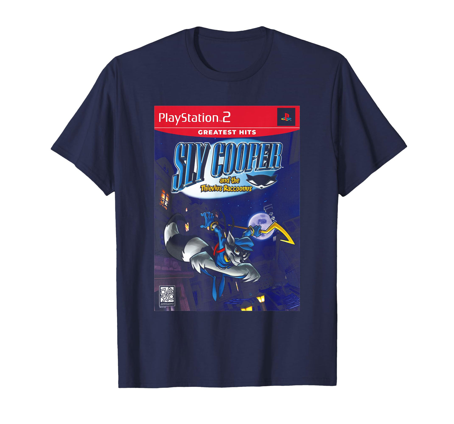 PlayStation Sly Cooper and the Thievius Raccoonus Video Game T-Shirt