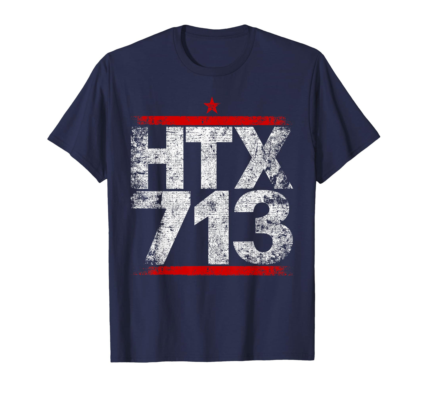 HTX 713 Houston Strong H-Town Distressed Vibe Houston Texas T-Shirt