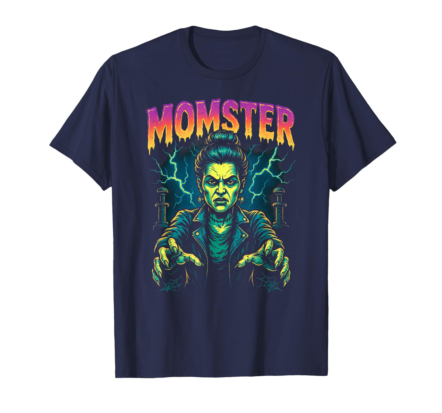 Momster, Mama Frankenstein Monster Mom Halloween Mother T-Shirt