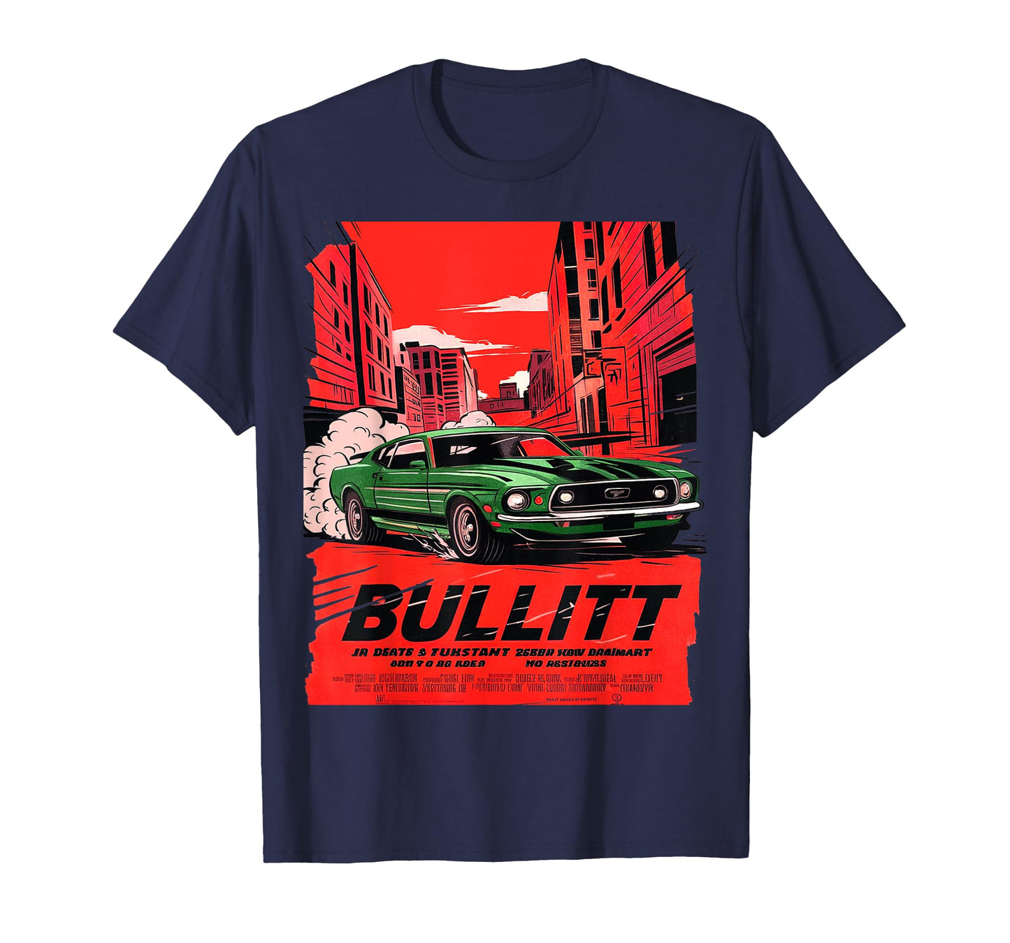 The movie Bullitt muscle car illustration T-Shirt