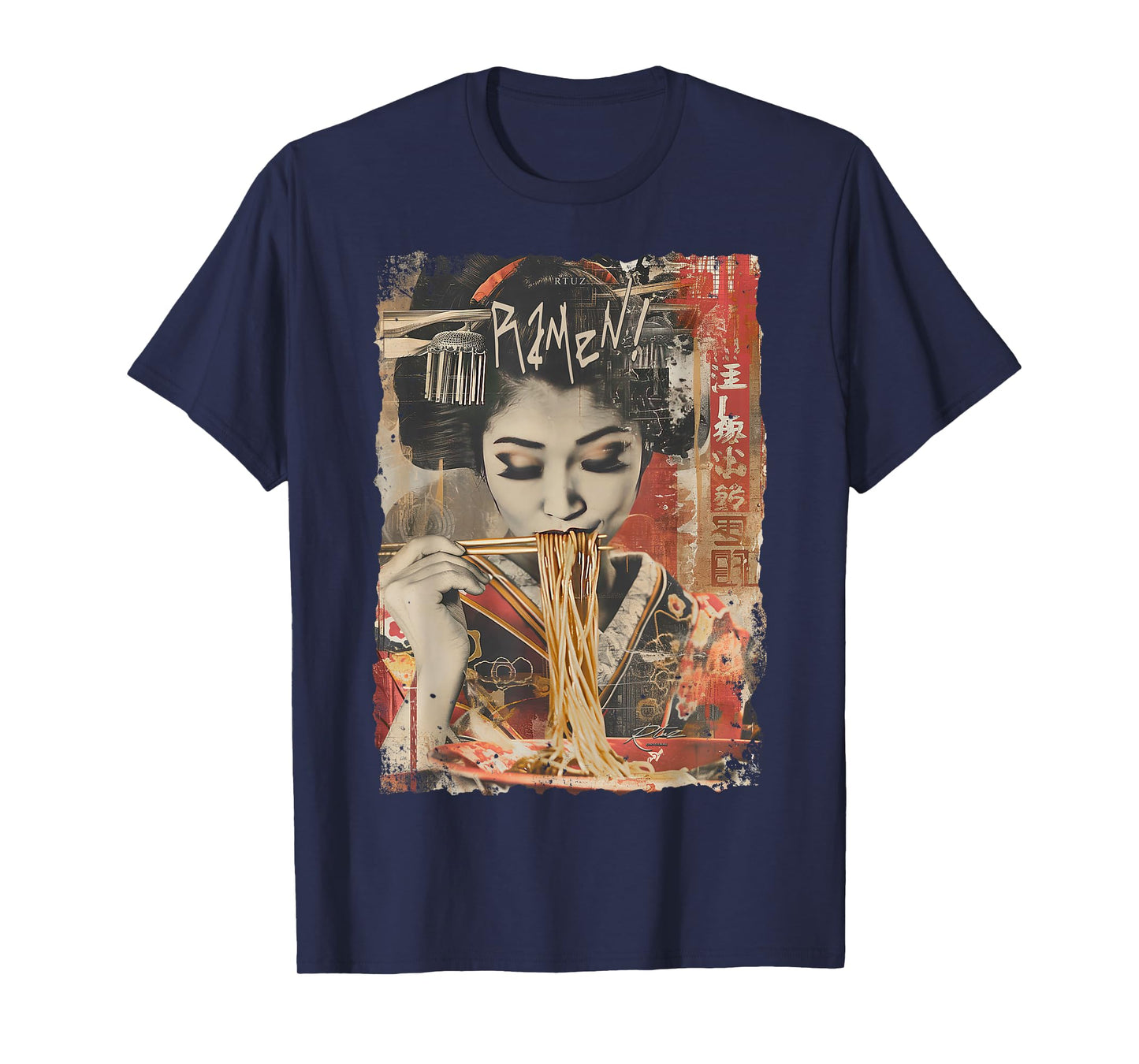 Ramen Noodles Kawaii Japan Fashion Y2K Otaku Manga Anime T-Shirt
