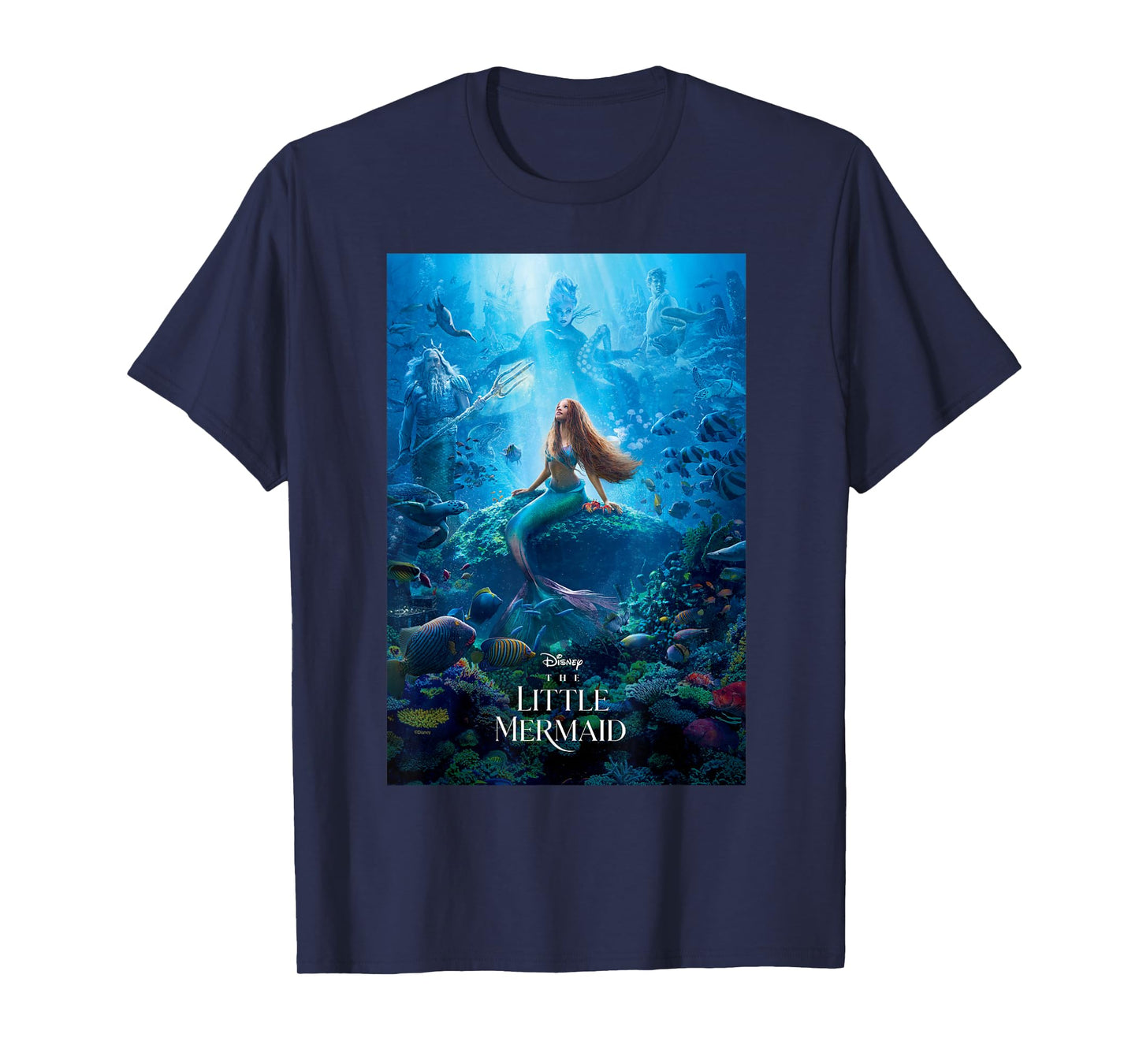 Disney The Little Mermaid Ariel Live-Action Movie Poster T-Shirt