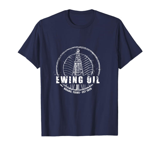 DALLAS | Ewing Oil Company Classic 80's TV Long Sleeve T-Shirt
