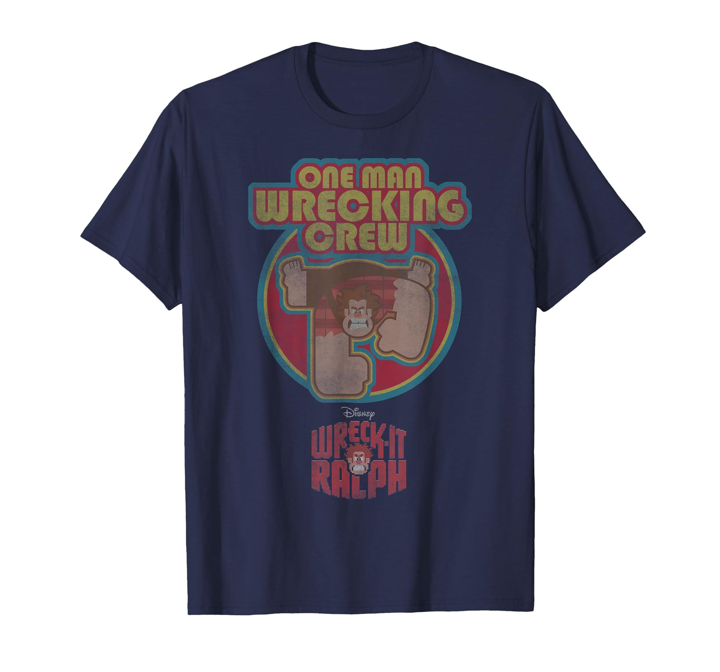 Disney Wreck-It Ralph One Man Wrecking Crew Distressed T-Shirt