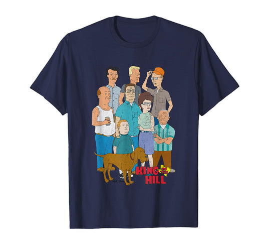 King of The Hill Iconic Characters Group Shot Retro Poster T-Shirt