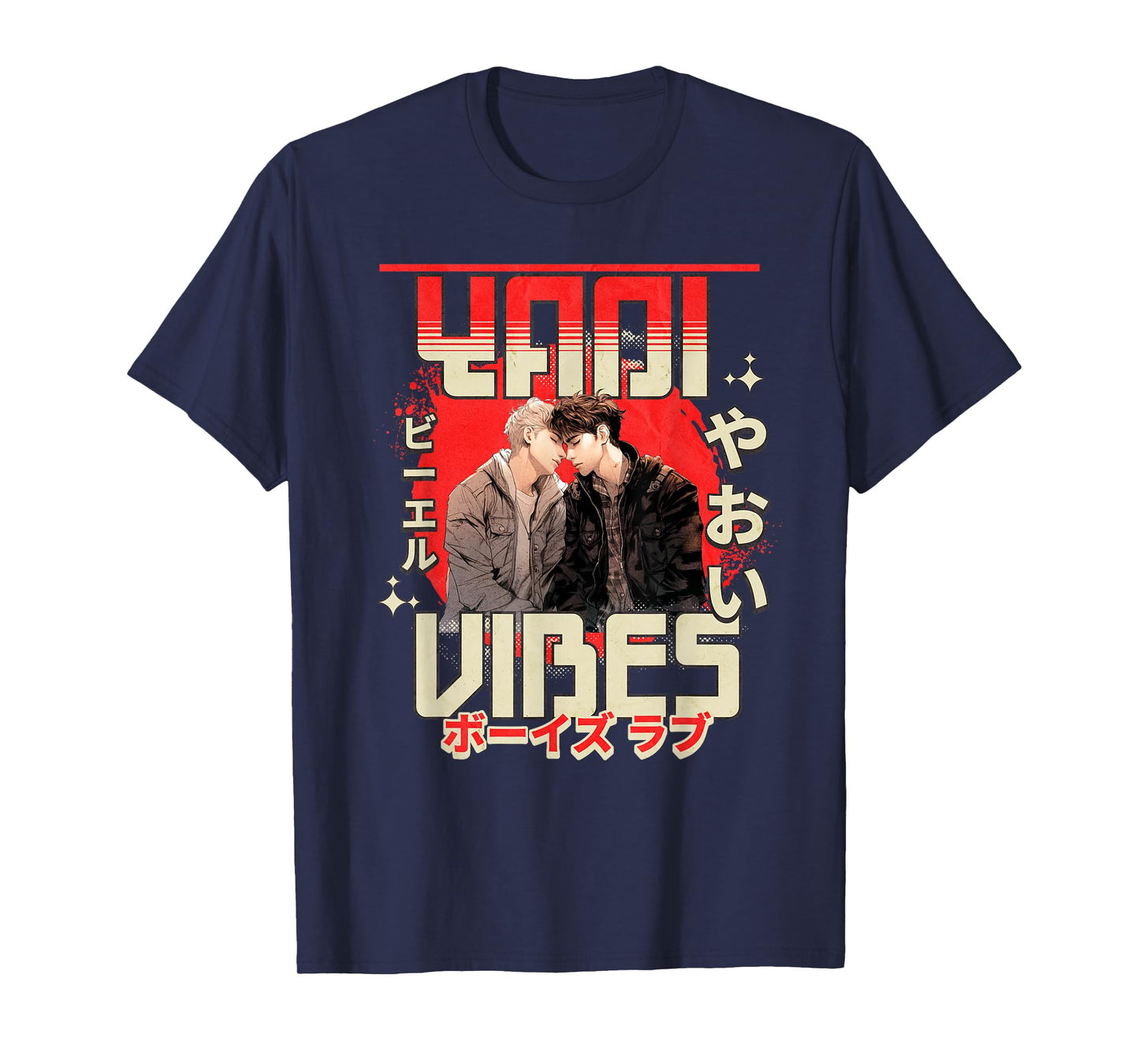 Yaoi Embrace - Japanese Boys Love Graphic T-Shirt