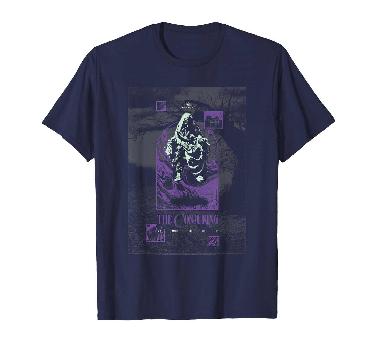 The Conjuring Poster Collage Horror Movie T-Shirt