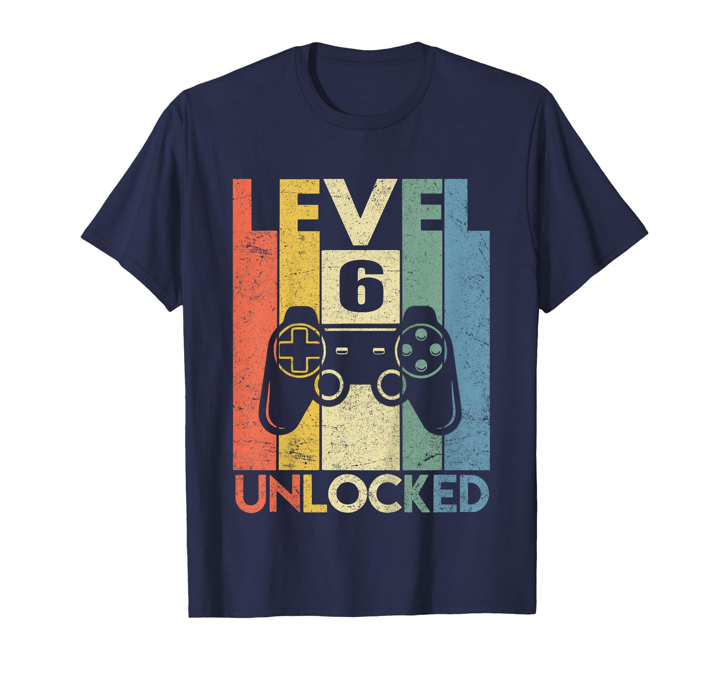 Level 6 Unlocked Shirt Funny Video Gamer 6th Birthday Gift T-Shirt