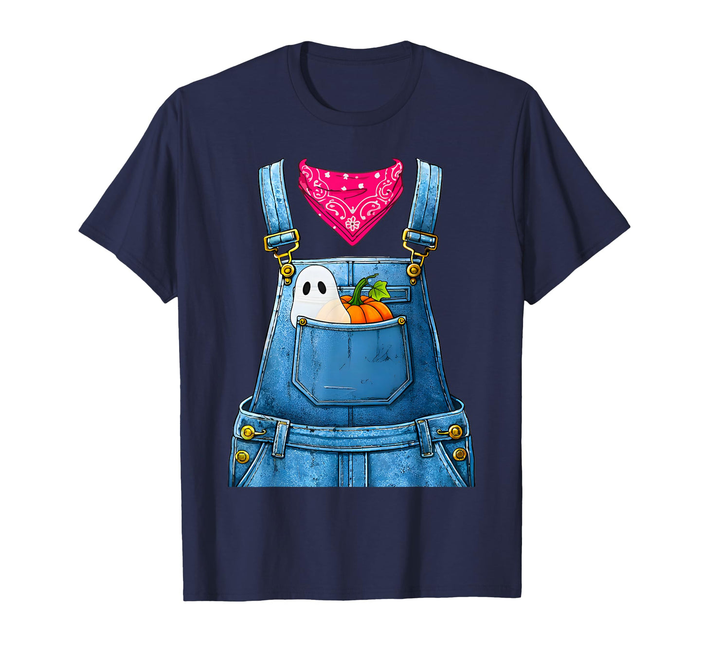 Halloween Overalls Farmer Costume for Women and Adults T-Shirt