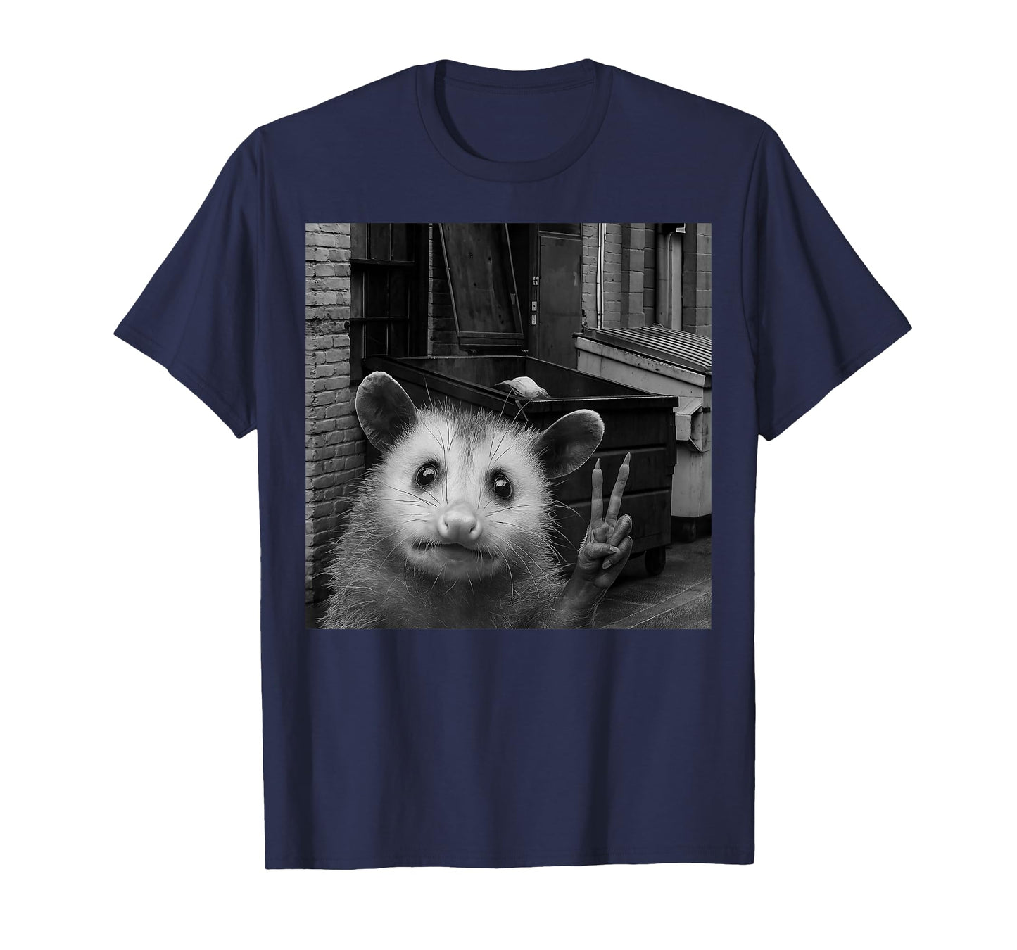 Opossum Selfie With Trash Bin Funny Gifts For Men Women Kid T-Shirt
