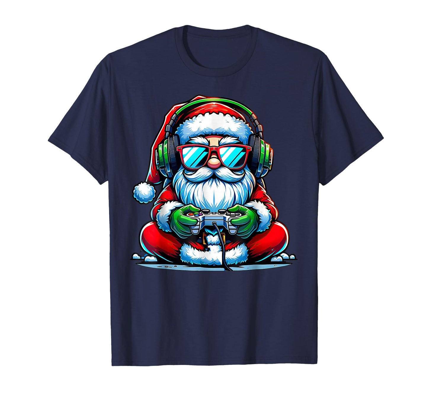 Christmas Gamer Boys Video Game Santa Xmas T-Shirt