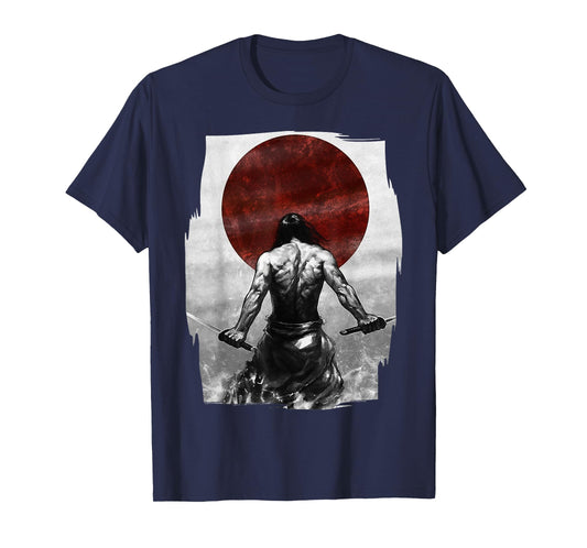 Samurai Warrior Vintage Fighter Retro Bushido Japanese T-Shirt