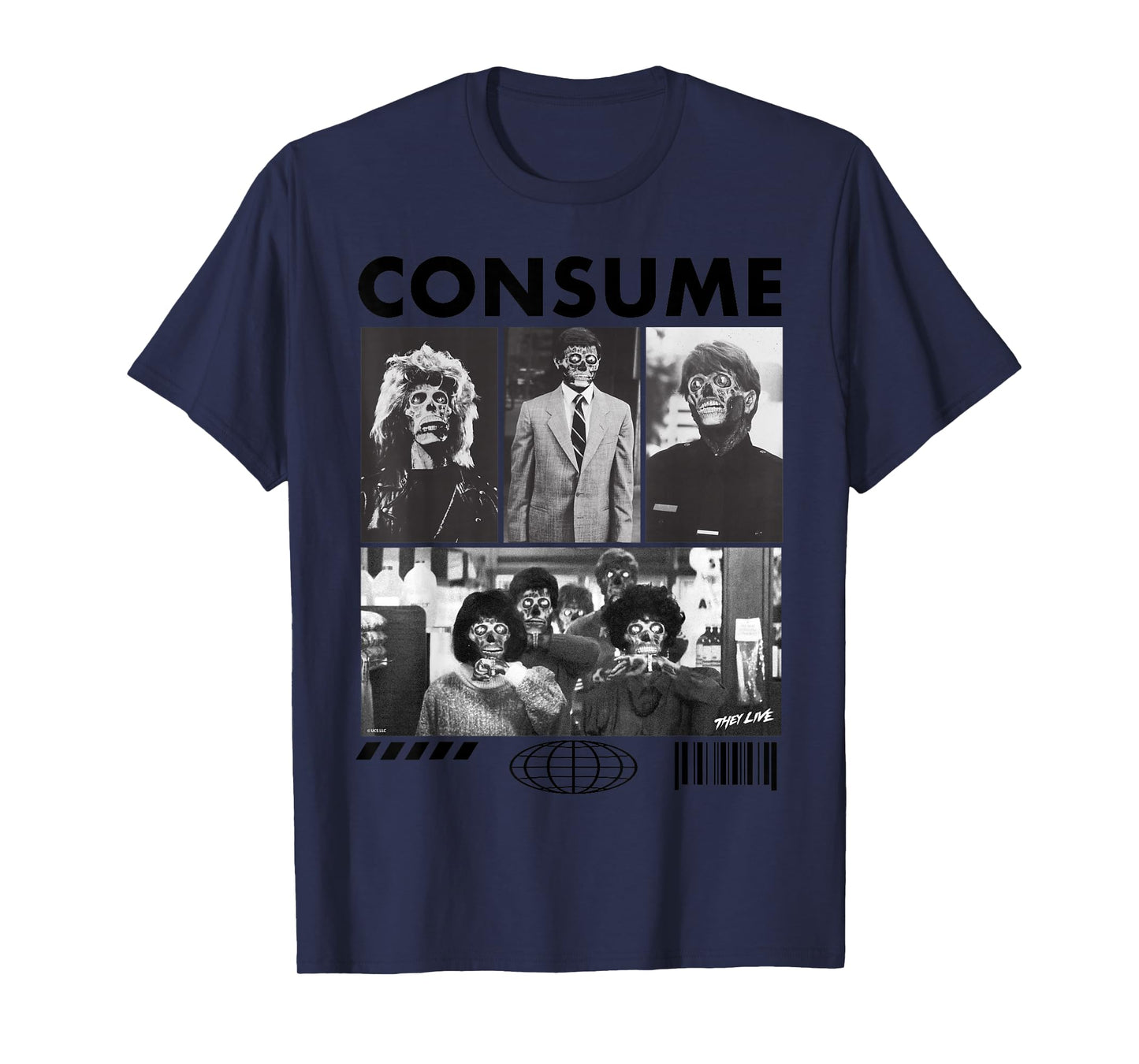 They Live Consume Aliens Collage T-Shirt