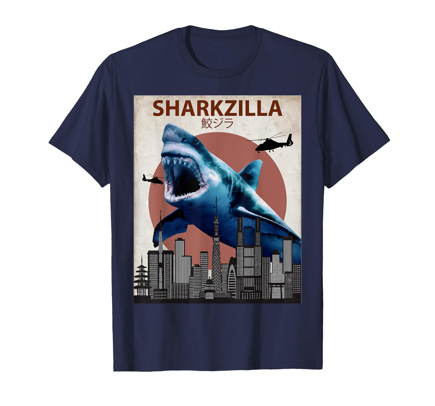 Sharkzilla Funny Shark T-Shirt | Shark Lovers Gift T-Shirt