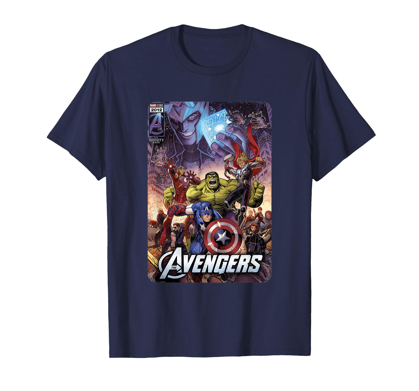 Marvel The Avengers Infinity Saga comic cover T-Shirt