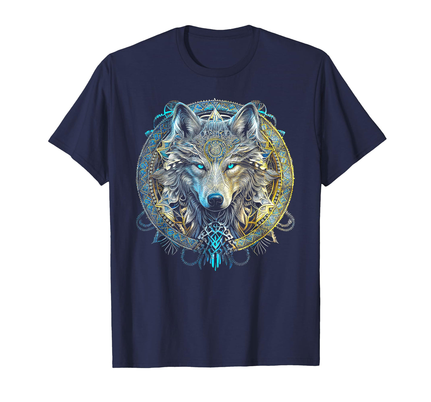 Wolf Viking Valhalla North Myths T-Shirt