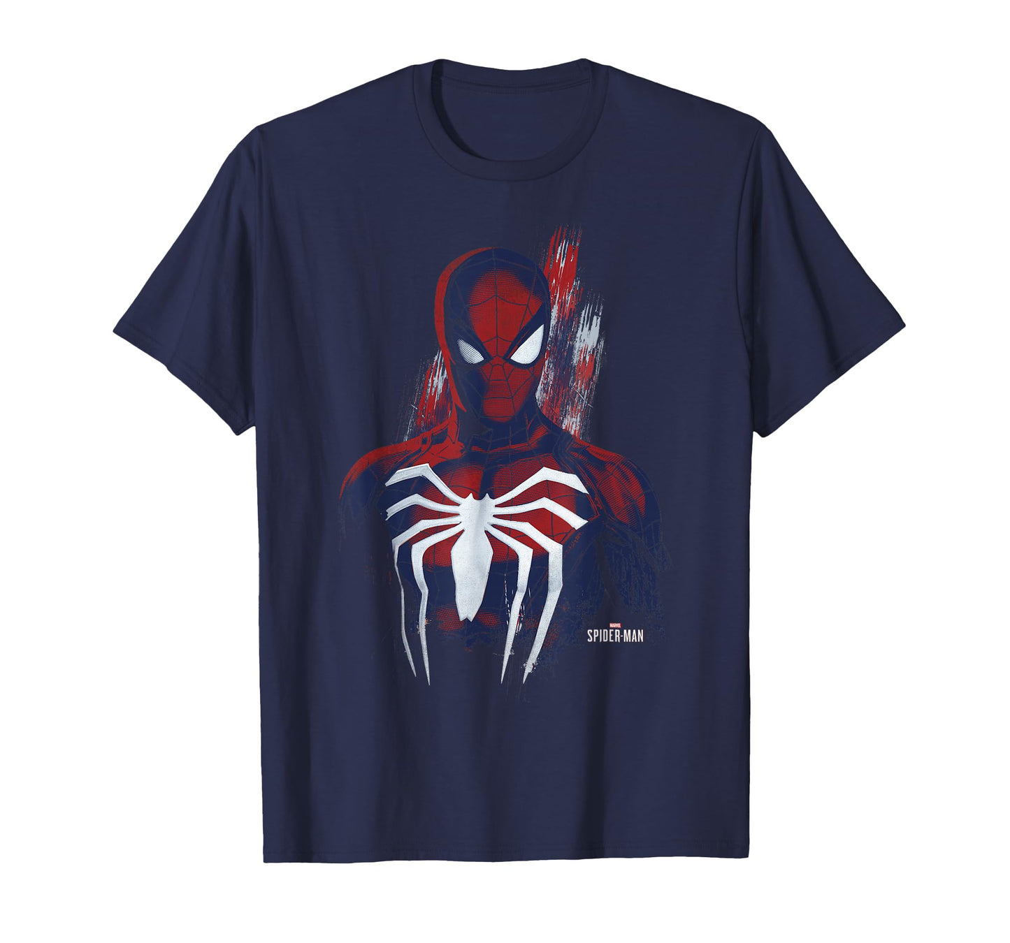 Marvel Spider-Man Game Paint Portrait T-Shirt
