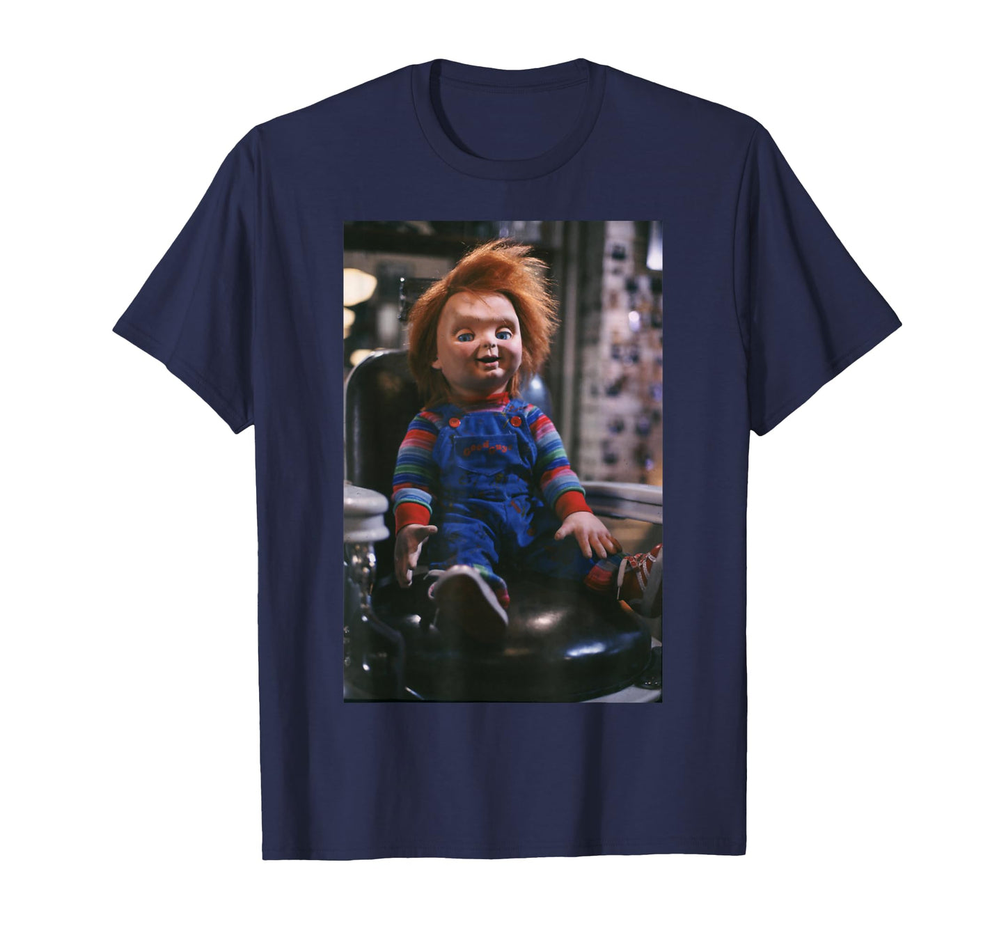 Chucky Sitting in Barber Chair T-Shirt T-Shirt