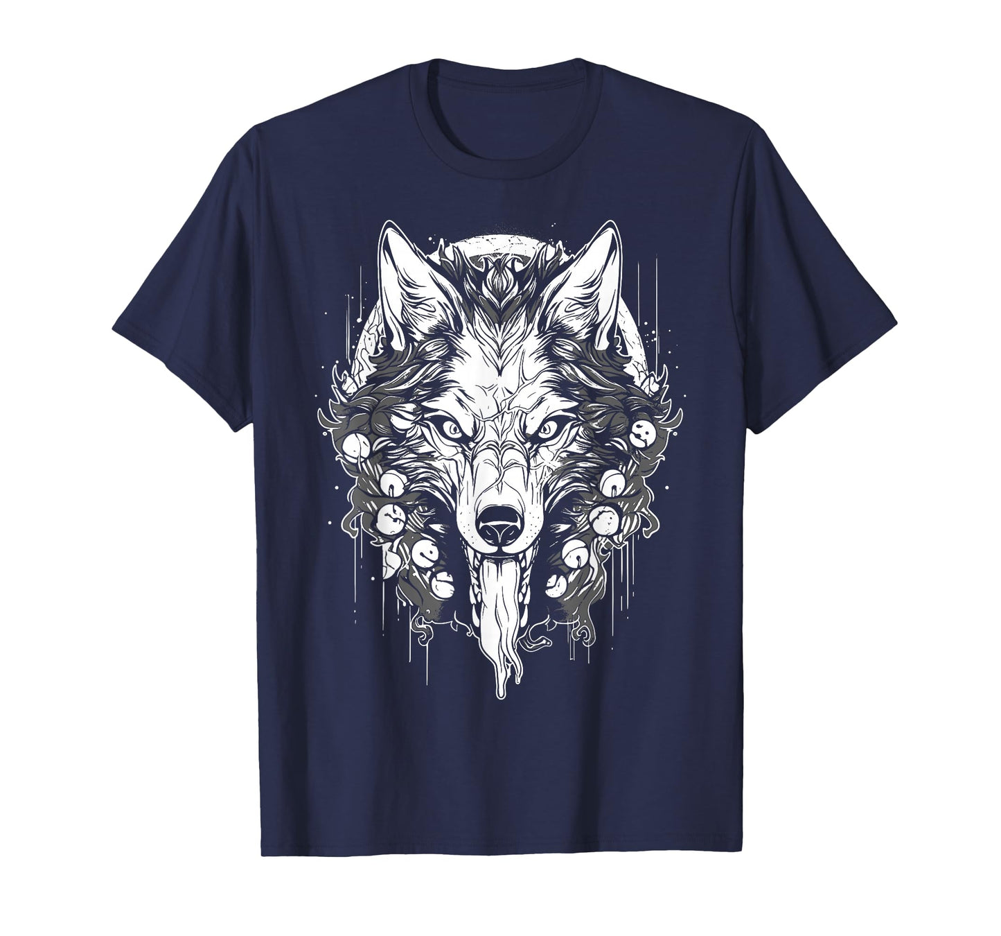 Occult Horror Alt Aesthetic Witchy Gothic Furry Wolves Wolf T-Shirt