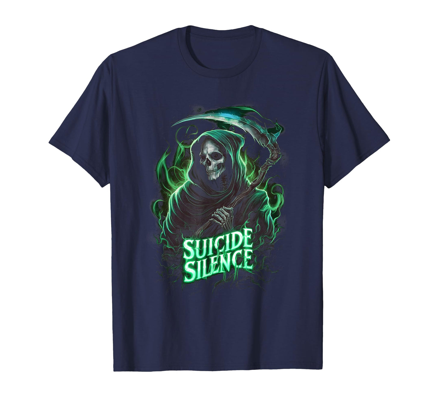 Suicide Silence Grim Reaper Occult Gothic Horror T-Shirt